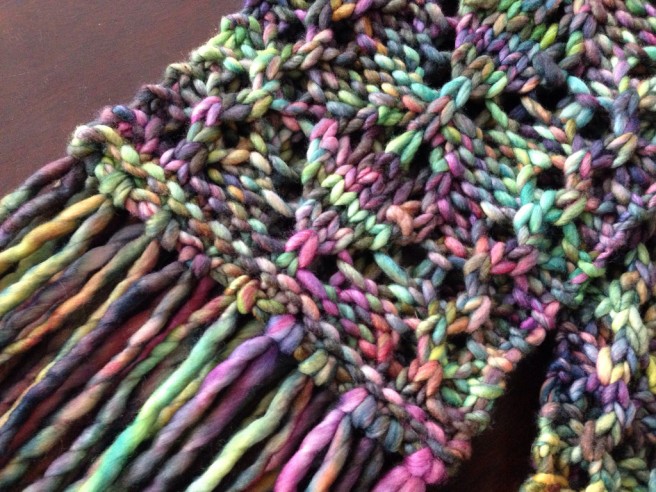 Loom Knit Infinity Scarf of Many Colors